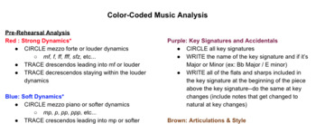 Preview of Color-Coded Music Analysis
