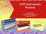 Color Coded Orff Instrument Posters