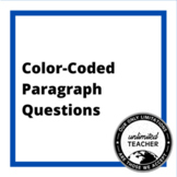 Color-Coded  Paragraph Questions