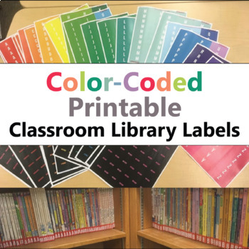 Preview of Color-Coded Printable Classroom Library Labels