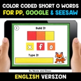 Color Coded Short O Word Work for Google and Seesaw - Dist