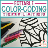Color-Coding Worksheet Templates | Editable