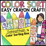Color Craft | Crayon craft | Color Sorting Activity | Back