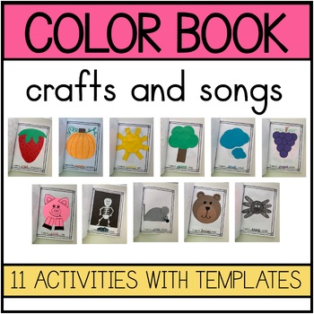 Preview of Color Crafts and Songs for Preschool and Kindergarten