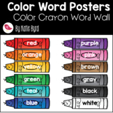 Color Crayon Word Posters