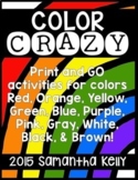 Colors & Color Words Activities Bundle | Color Poems & Eme