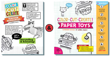 Preview of Color Cut Create Teacher Resource Bundle