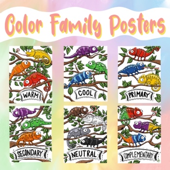 Preview of Color Family Chameleon Posters