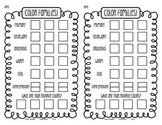 Color Family Portraits Art Worksheet (2 per page!)