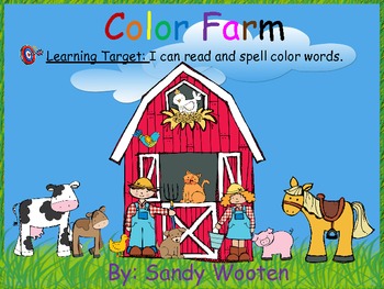 Preview of Color Farm Class Book *Freebie*