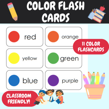 Preview of Color Flash Cards | Color Flashcards | Learning Colors | Back to School