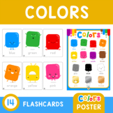 Color Flashcard Set • 14 Flashcards + 1 Poster • Classroom