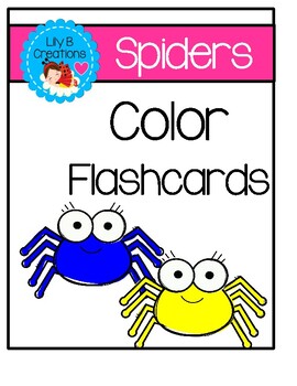 Preview of Color Flashcards - Spiders
