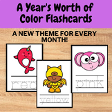 Color Flashcards for the whole year! - Great for Go Fish a
