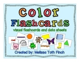 Color Fluency Flashcards- Visual Flashcards and Data Sheets