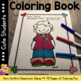 Back to School Coloring Pages with Cute Students - 75 Page