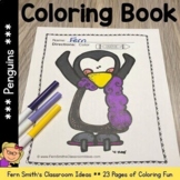 Penguins Coloring Pages | Penguins Coloring Book | Penguin