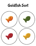 Color Gold Fish PreK Kindergarten Sorting Math Activity