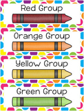 Color Group Labels - Seeing Spots Theme {Polka Dot Freebie!}