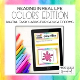 Color Identification Digital Task Cards for Distance Learning w/ Google Forms