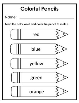 Color Identification FREEBIE by The Chalk | Teachers Pay Teachers
