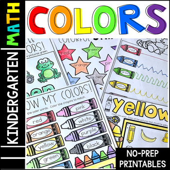 Preview of Color Unit | Color Activities Printables and Worksheets | Identifying Colors