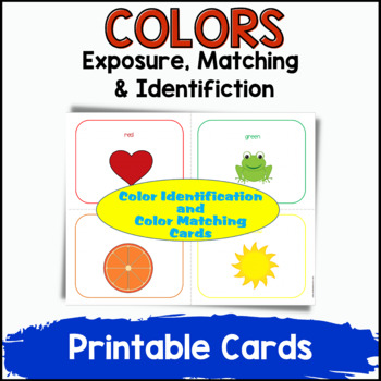 Preview of Color Identification and Color Matching Cards