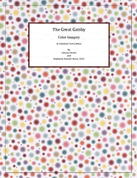 Great Gatsby Color Worksheets Teaching Resources Tpt