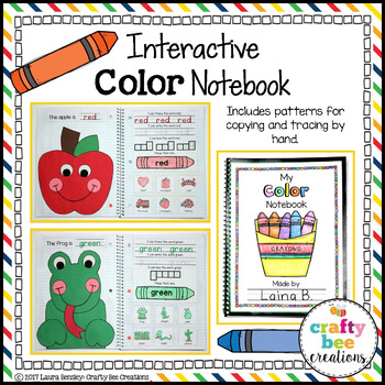 Preview of Color Interactive Notebook | Learning Colors Activity | Color Crafts
