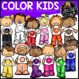 Color Kids Clip Art Set{Educlips Clipart}