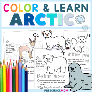 Preview of Arctic Animal Worksheets A-Z