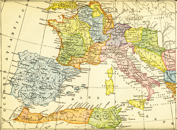 Preview of Color Map of the Roman Empire's Western Provinces