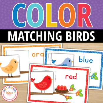 Preview of Learning Colors - Spring Color Recognition Identification Sort Matching Activity