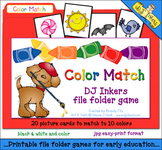 Color Match File Folder Game Download - Distance Learning