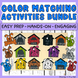 Color Matching Activities Bundle - Math Games Preschool Ki