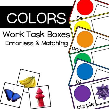 Preview of Color Matching Work Tasks: Errorless and Matching