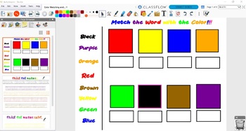 Preview of Color Matching and Word Tracing