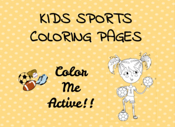 Preview of Color Me Active Coloring Pages