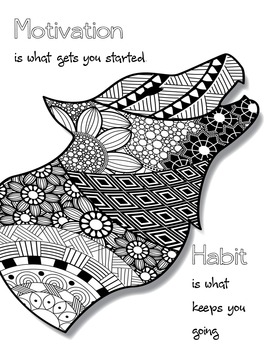 Stress Relief Adult Coloring Pages - High Journal - Shop PARA