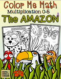 Color Me Math! Multiplication 0-5. Animals of the Amazon