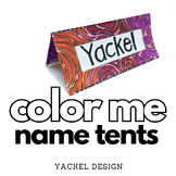 Color Me Name Tent Set 1