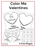 Color Me Valentines | Free Valentines Day Cards | Printabl