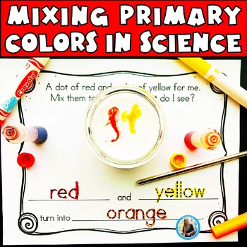 Color Mixing Mat, Primary Colors Activity for Preschool