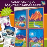 Mountain Landscape Painting/ Focus on Color Mixing (Grade 