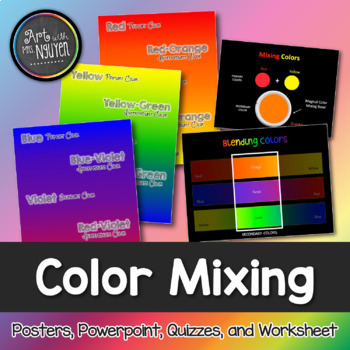 Preview of Color Mixing Package: Primary, Secondary, and Tertiary/Intermediate colors!