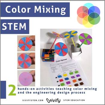Preview of Color Mixing STEM: Engineering and Art Activities