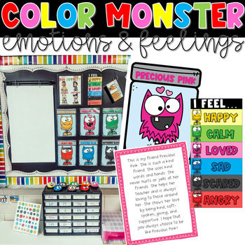 Preview of Color Monster Emotions and Feelings