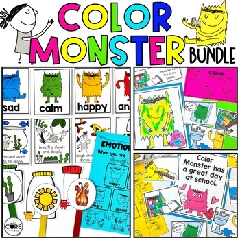 Preview of Color Monster PreK Read Aloud Activities Bundle