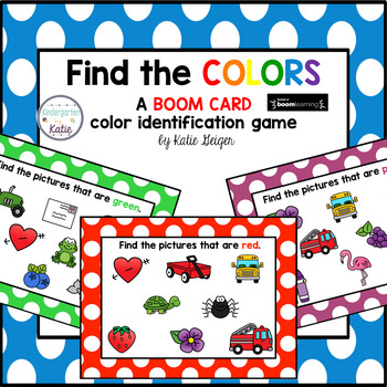 Preview of Color My World BOOM CARDS Color Identification