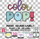 Color POP! Square labels (target pocket size!)
